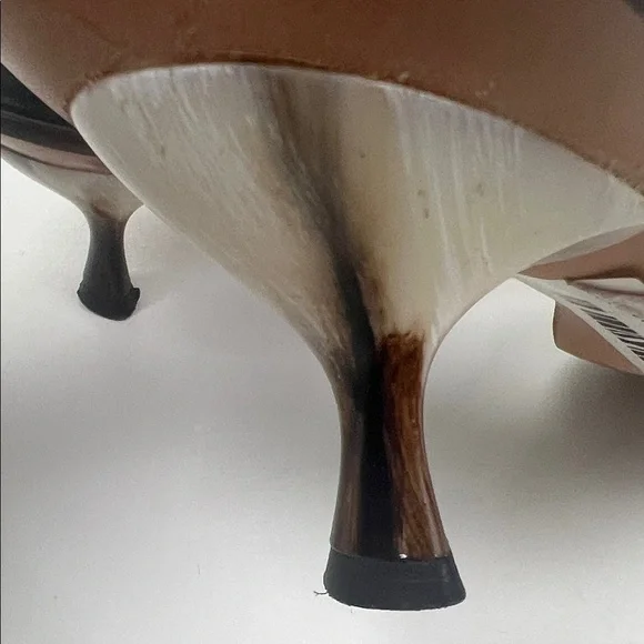 Cydwok Leatyer Strappy Sandals With Horn Heel - Picture 4 of 8